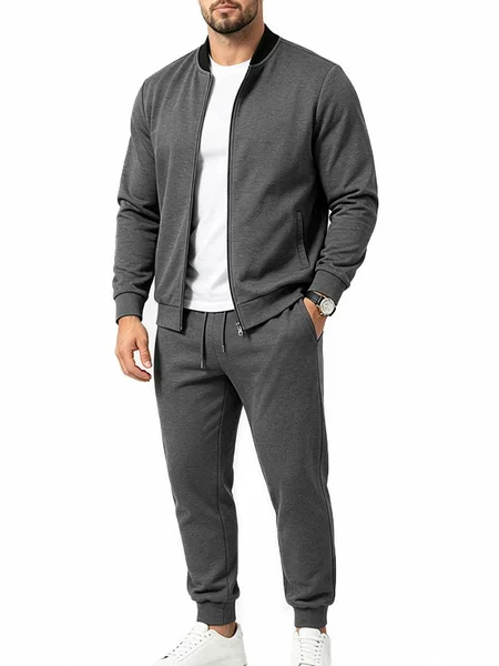 European and American men's autumn best-selling loose-fitting outdoor casual commuter baseball jacket sports suit