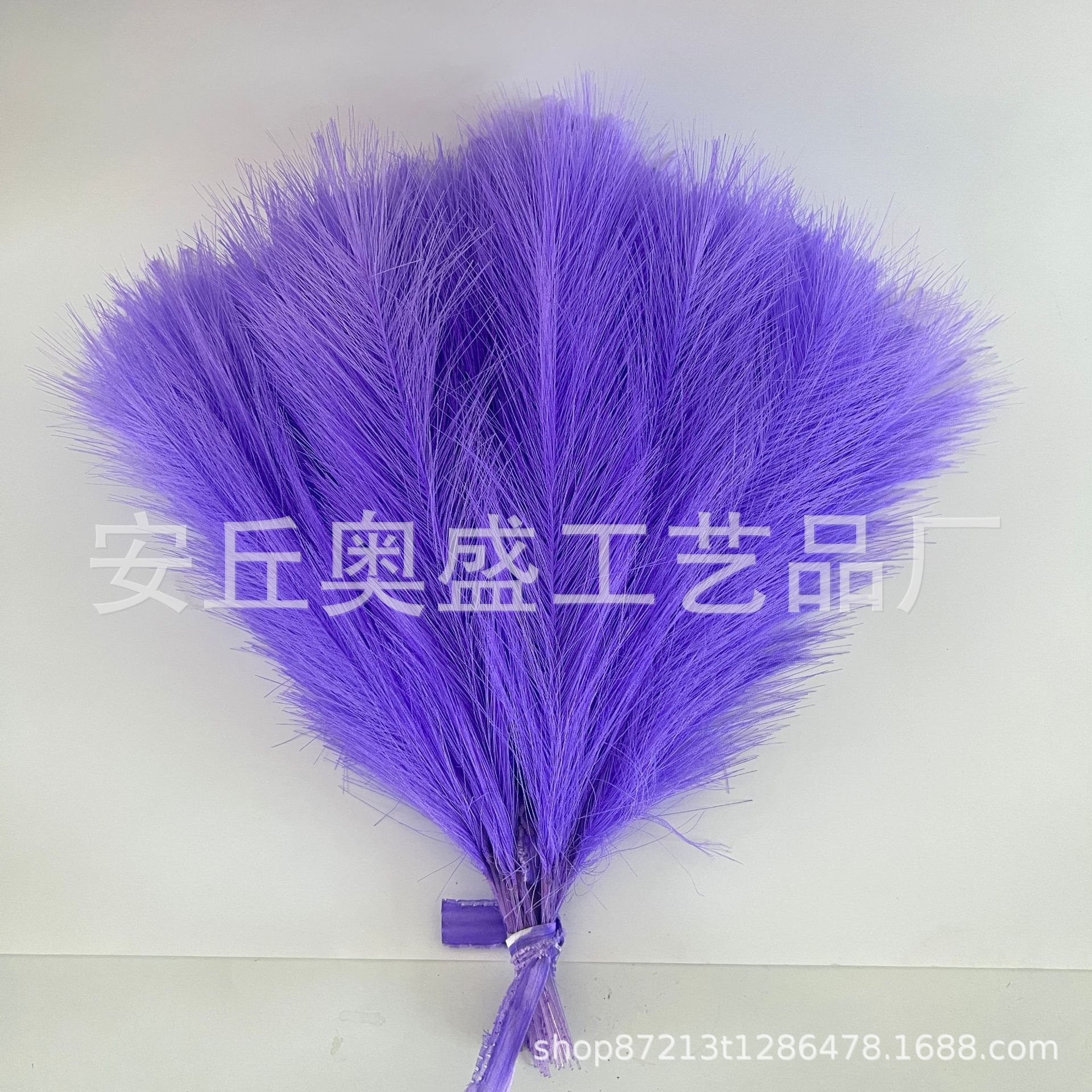 Spot hierba pampeana artificial transfronteriza simulación plumas accesorios de boda simulación jardinería decoración pelo de caña al por mayor