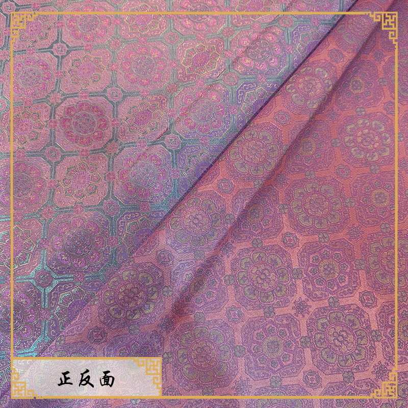 Brocade Jacquard Fabric with Chinese-Style Trim for Handmade DIY Doll Clothes, Sachet Bags, and Metal-Clasp Bags