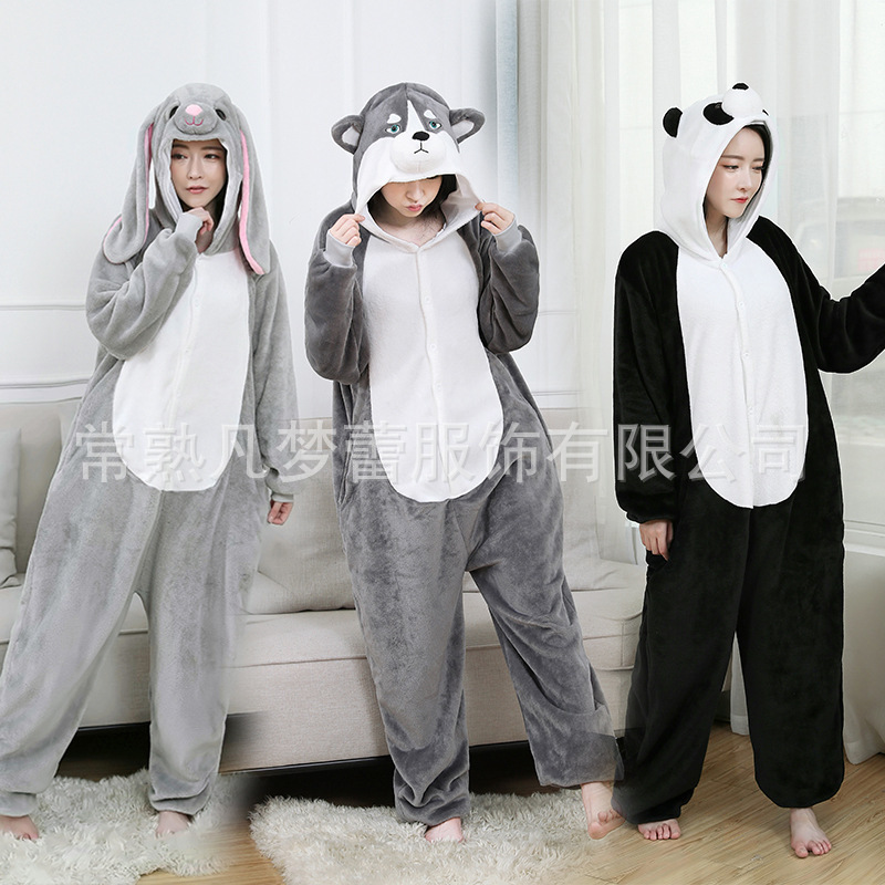 flannel cartoon cute winter pijama