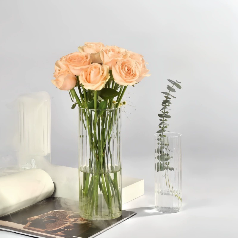Оптовая продажа прозрачных стеклянных экологических бутылок для гидропонных цветочных композиций в гостиную, украшений, роз, вертикальных стеклянных ваз с различными спецификациями