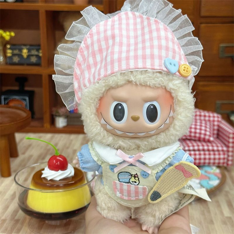 拉布布公仔换装着替衣服labubu一二三代娃衣服裙子背带裤套装超萌|undefined