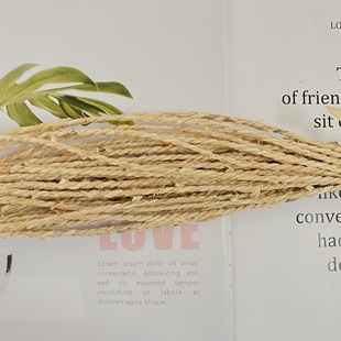 Directly Supplied from the Manufacturer, Handmade Corn Husk Rope 2mm Straw Rope DIY Rope Corn Husk Thin Rope Pure Natural Hand-Twisted Plant-Based
