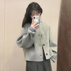 ネット紅の怠惰な風のスーツの高級感はきれいですね。コートの百パートナーの2つのセットの深い春秋服の組み合わせです。
