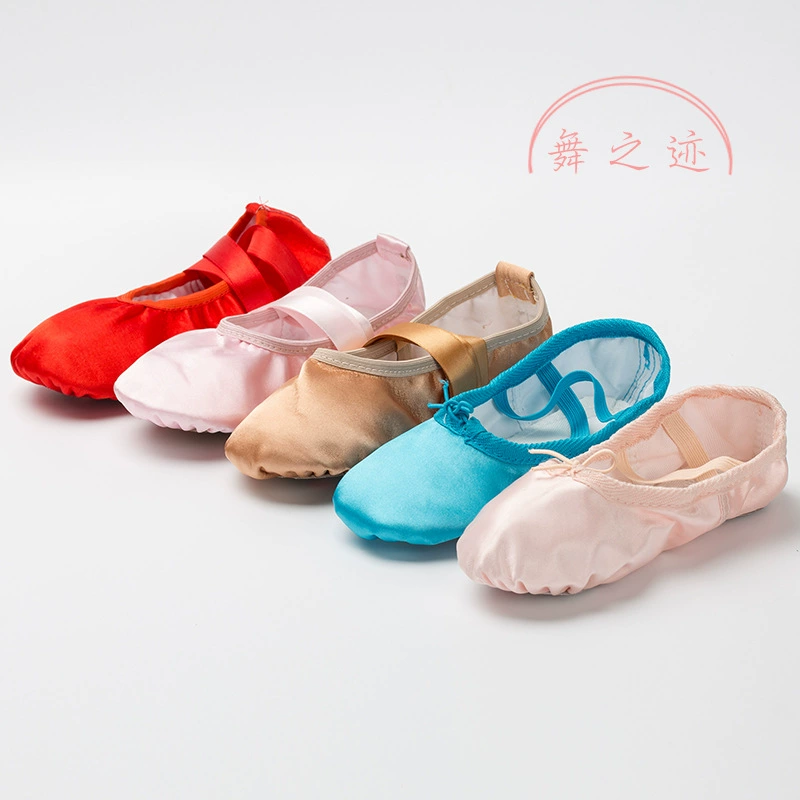 Атласные танцевальные туфли с кошачьими когтями атласные большие красные балетные туфли для взрослых детей с мягкой подошвой