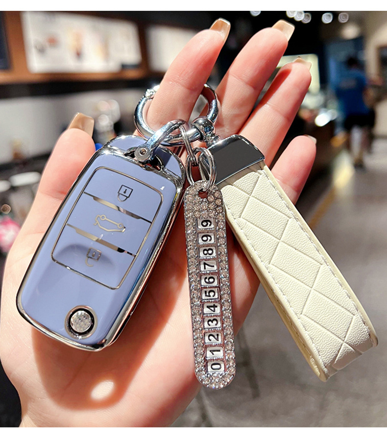 Suitable for Changan Lumin Key Case, Benben E-Star, Yuexiang V7/V3, Nuoyun Corn, Cs15, Eado Dt Key Cover