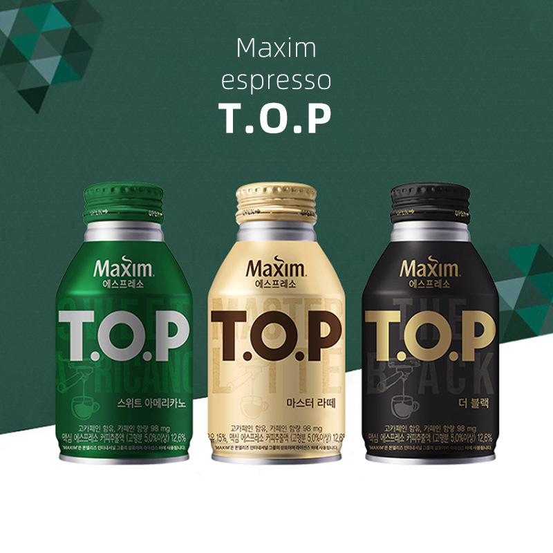 Korean Imported Maixin TOP Silky Latte Coffee 275ml Latte Mocha Black Coffee Korean Imported Maixin TOP Silky Latte Coffee 275ml Latte Mocha Black Coffee