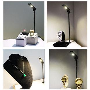 Jewelry Display Cabinet Pole Lamp Watch Glasses Counter Luxury Furniture Cabinet Hand-Made Spotlight Display Cabinet Lamp