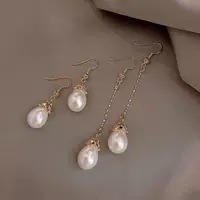 Серьги из жемчуга, серебряная игла, образец серебра 925, французский стиль, интернет-знаменитость, коллекция 2022, корейский стиль