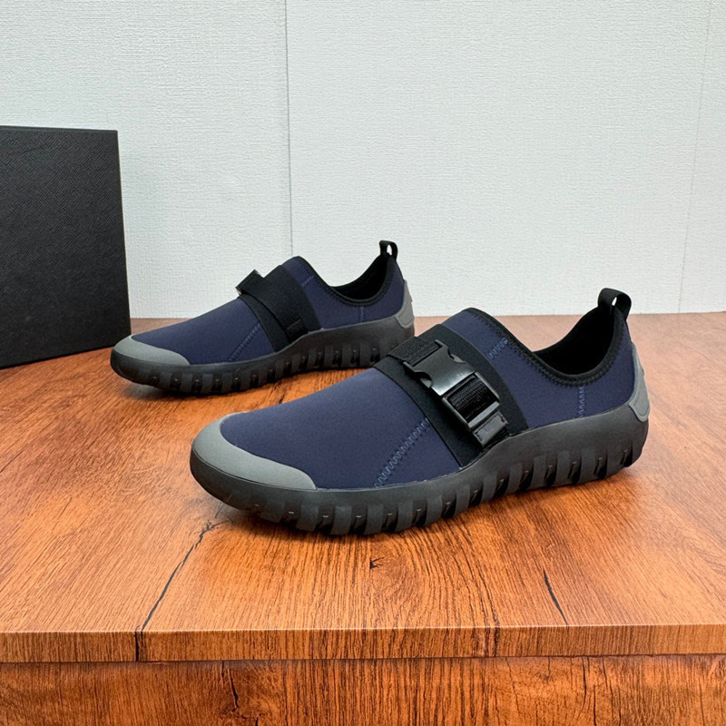 New Men's Stretch Fabric Nylon Fabric Sports Shoes Slip-On Tire Sole Breathable Versatile Buckle Casual Shoes
