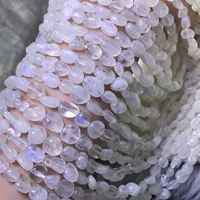 Индийский натуральный нерегулярный срезанный лунный камень. DIY полуфабрикаты ювелирные изделия
