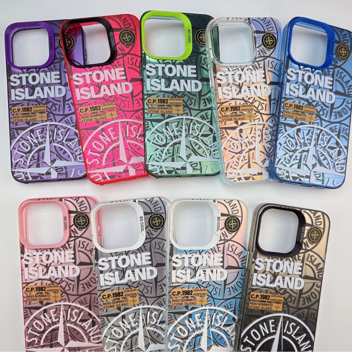 Suitable for iPhone 17 Pro Max Color Silver Imd 16 Stone Island 15 Phone Case 14 Apple 13 Protective Case 12 Pro