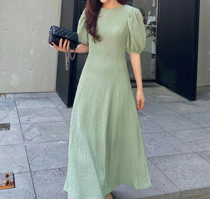 Japanese summer cute solid beach dress