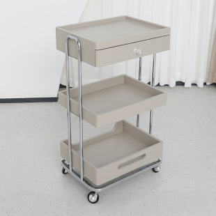 Beauty Trolley Beauty Salon Trolley Storage Rack Small Bubble Instrument Abs Plastic Multi-Function Tool Cart
