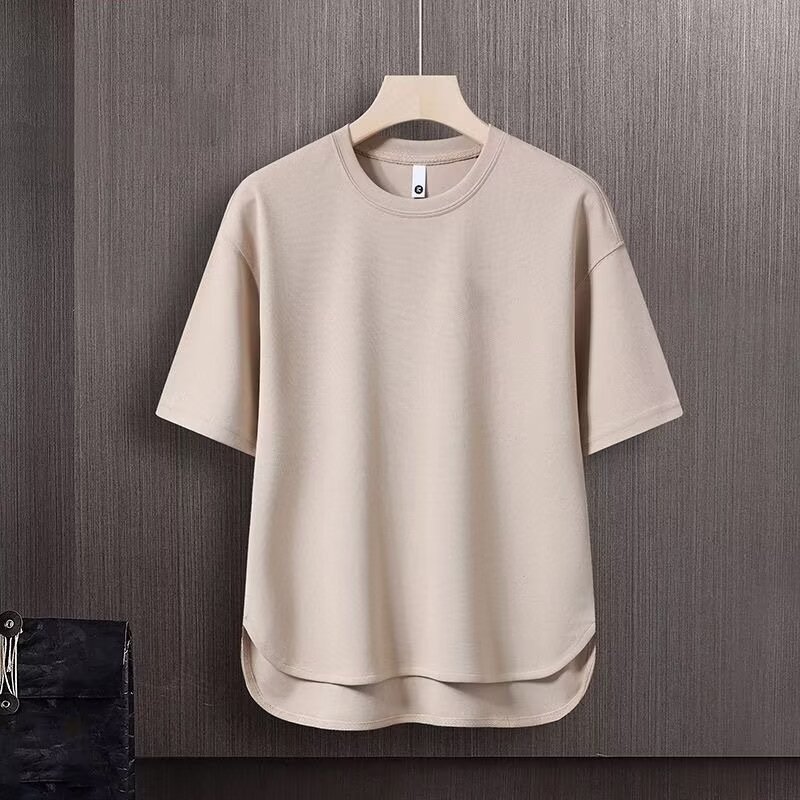 Men's Minimalist Sportswear Set - Breathable Pure Color T-Shirt And Lounge Pants For Casual Street Style_viptrois.com