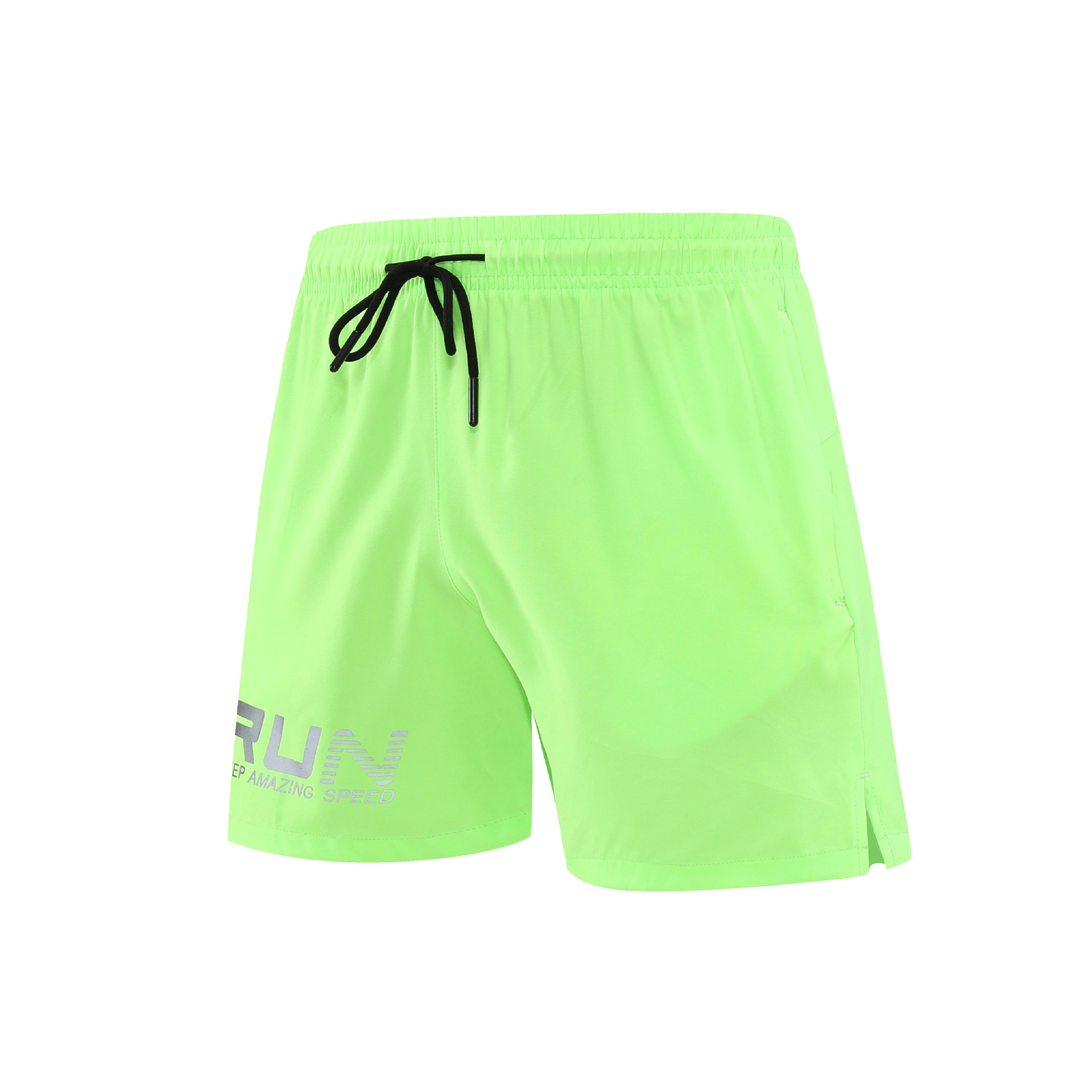 Pantalones cortos deportivos de pista y campo para hombres pantalones de maratón profesional de tres puntos con estampado reflectante pantalones de entrenamiento deportivo