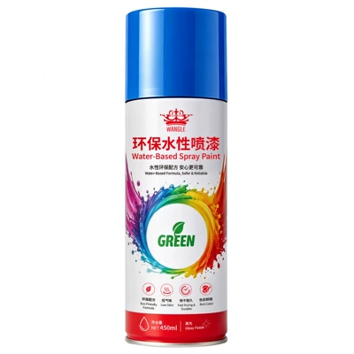 latex paint for home use, renovation, Avtomobil boya qələmləri - huangka-eco-friendly-water-based-spray-paint-450ml-blue