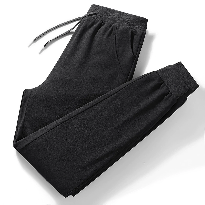 Мужские зимние пуховые брюки повседневные эластичные длинные брюки утолщенные теплые белые утиные шнуровки эластичные брюки мужские