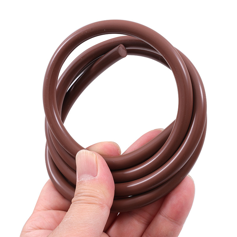 Silicone solid round strip red high-temperature resistant rubber strip sealing strip 1/2/3/4/5/6/7/8/10/12/30mm