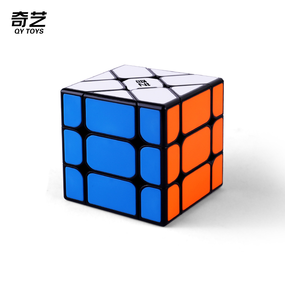 Pegatinas Qiyi 2345-Orden Cubo de Rubik pirámide Hoja de arce X cuadrado dorado movimiento Cuadrado redondo oblicuo cinco Cubo de Rubik redondo