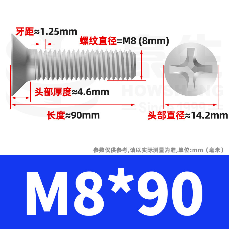 304ステンレスネジのネジの十字溝の平頭のネジのKMの機械の糸の小さいネジのm 2m 3m 4m 5m 6|undefined