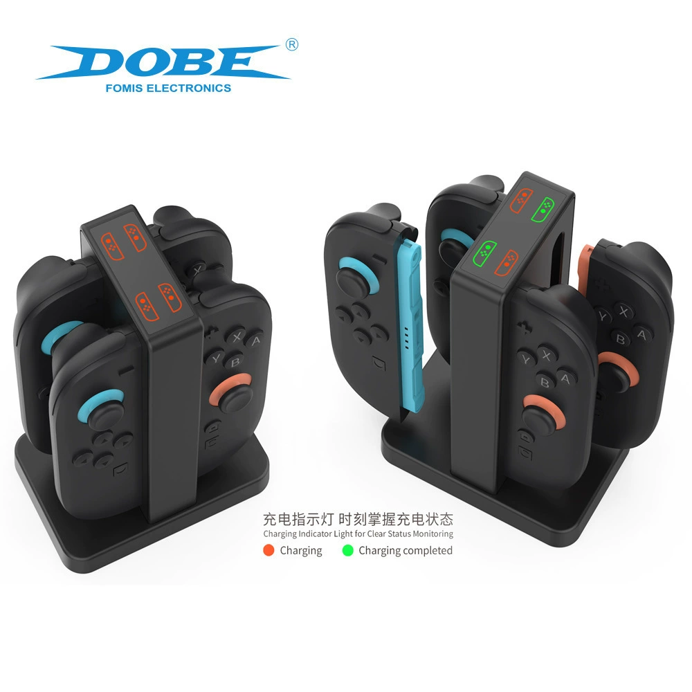 Switch2 left and right handle charging base switch2 small handle four-charging charger with charging indicator light