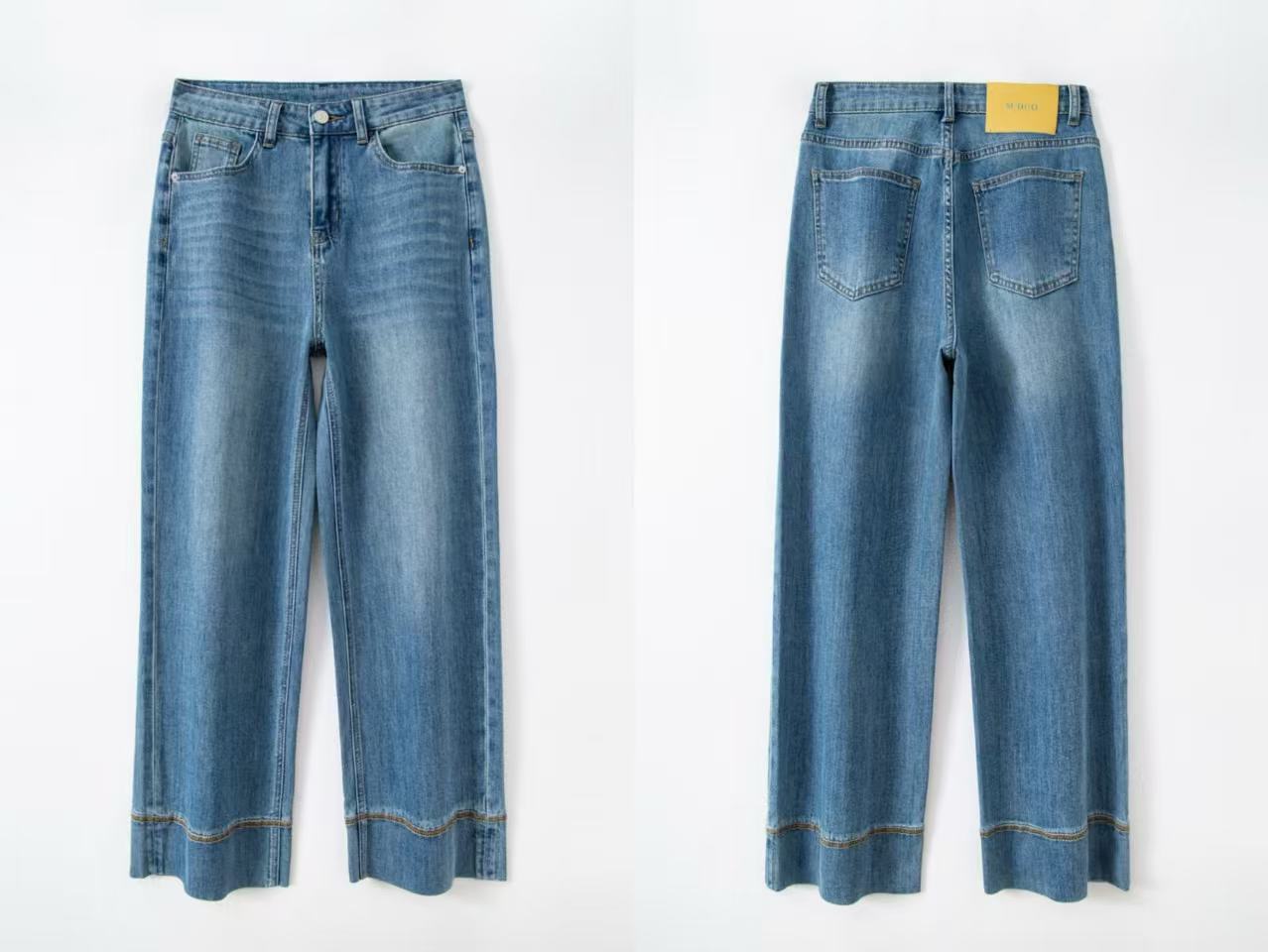 데님 블루 9부 BJ265-2