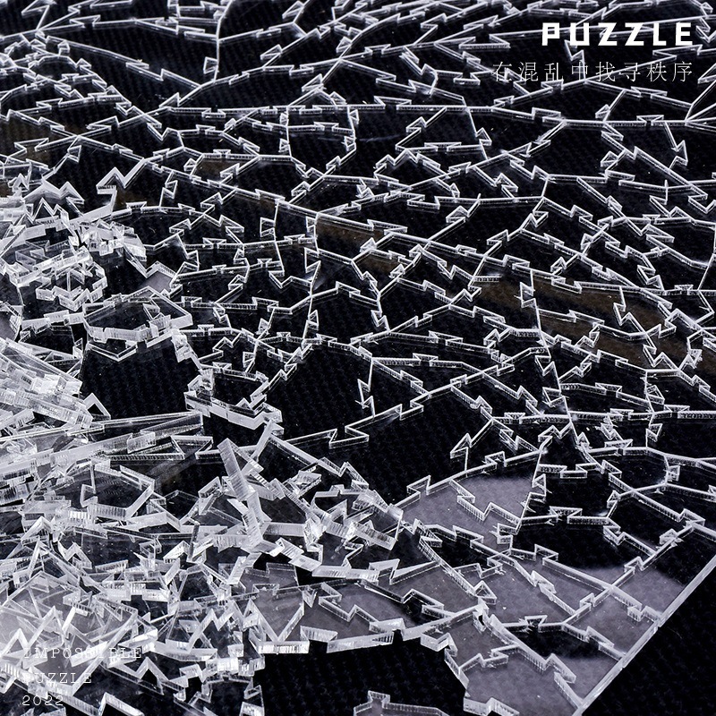 人気の新商品「割れたガラスのアクリル」puzzle新型地元のパズルメーカーのパズルが国境を越えて爆発した|undefined
