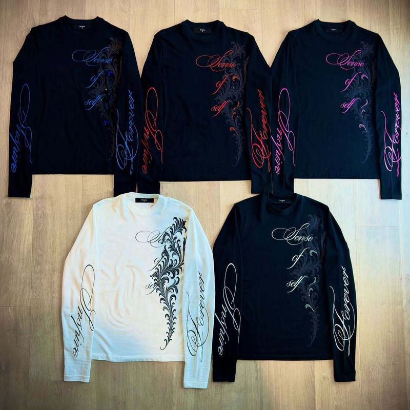 Y2K Foreign Trade Cross-Border Round Neck Long Sleeve Zip-Up Rhinestone Printed T-Shirt Loose Top Street Fashion High Street Sweatshirt