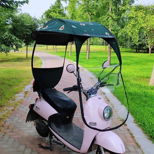 Electric Car Canopy Canopy New Bicycle Awning Motorcycle Battery Car Windshield Sun Protection and Rain Protection Car Umbrella