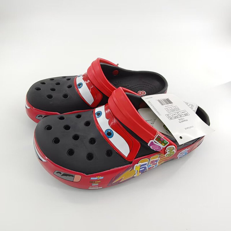 In-Stock Adult Light-Up Car-Themed Clogs for Men and Women, Breathable Summer Casual Closed-Toe Sandals, Available for Wholesale and Dropshipping