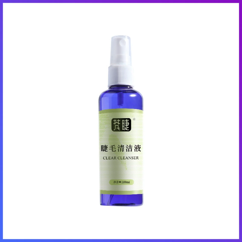 Eyelash extension, detergent for eyelashes, cleaner