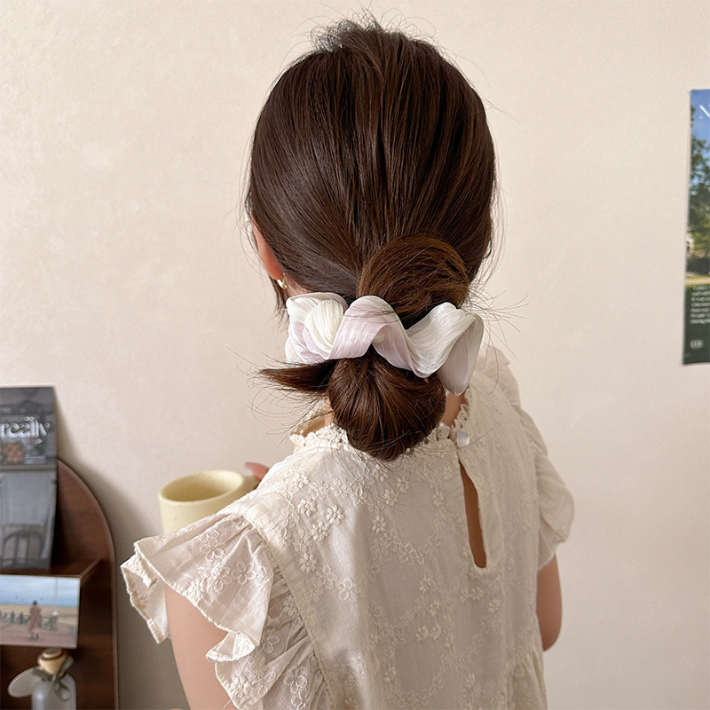 Maxi elastico per capelli in pizzo stile ballet con fiocco_voghion.com