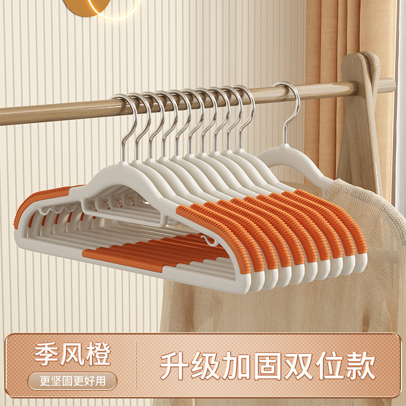 衣架家用挂衣无痕衣柜收纳防鼓包防滑肩角护衣挂架加粗晾衣服撑子|undefined