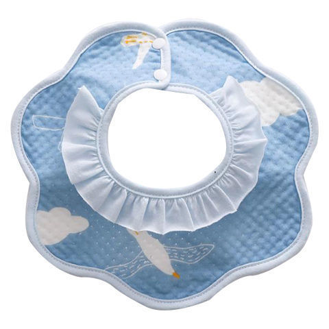 Primavera y otoño bebé babero infantil babero giratorio bebé algodón leche escupir artefacto recién nacido gasa babero impermeable