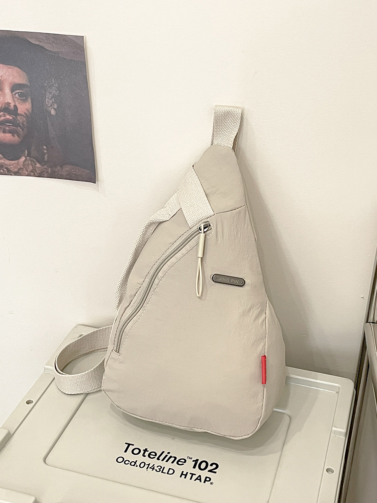 Korean version cross-border men's chest bag, women's single-shoulder crossbody bag, foldable casual sports outdoor single-shoulder bag, crossbody small bag undefined