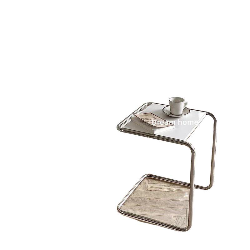 Vintage-Style Minimalist Coffee Table, Korean Ins-Style Coffee Table, Modern Sofa Side Table, Bedroom Side Table, Light Luxury Style