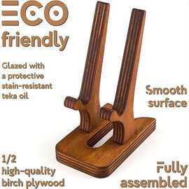 木质手机支架底座简约平板电脑懒人追剧支架简约多功能厨房食谱架