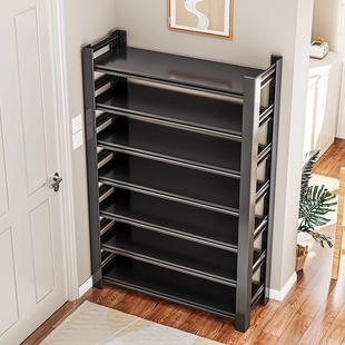 Household Shelf Storage Rack Shoe Rack for Rental Room Multi-layer Floor Simple Shoe Rack Iron Storage Rack Steel Shoe Cabinet