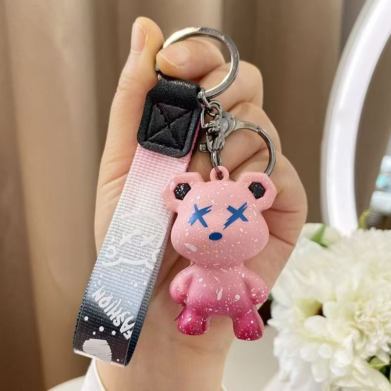 Moda nórdica corbata oso tendencia violenta personalidad llave oso bolsos accesorios accesorios pequeños regalos creativos