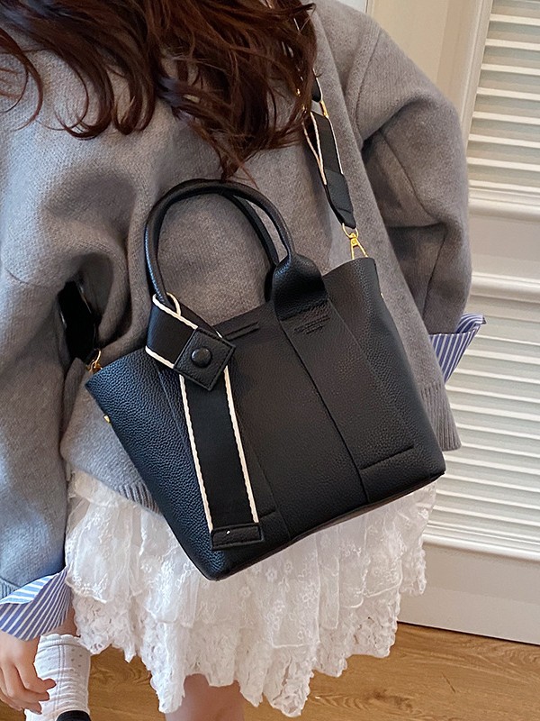 Nuevo bolso de cubo de mano transfronterizo de moda de comercio exterior de mujeres Lichi estampado de alta calidad bolso de hombro