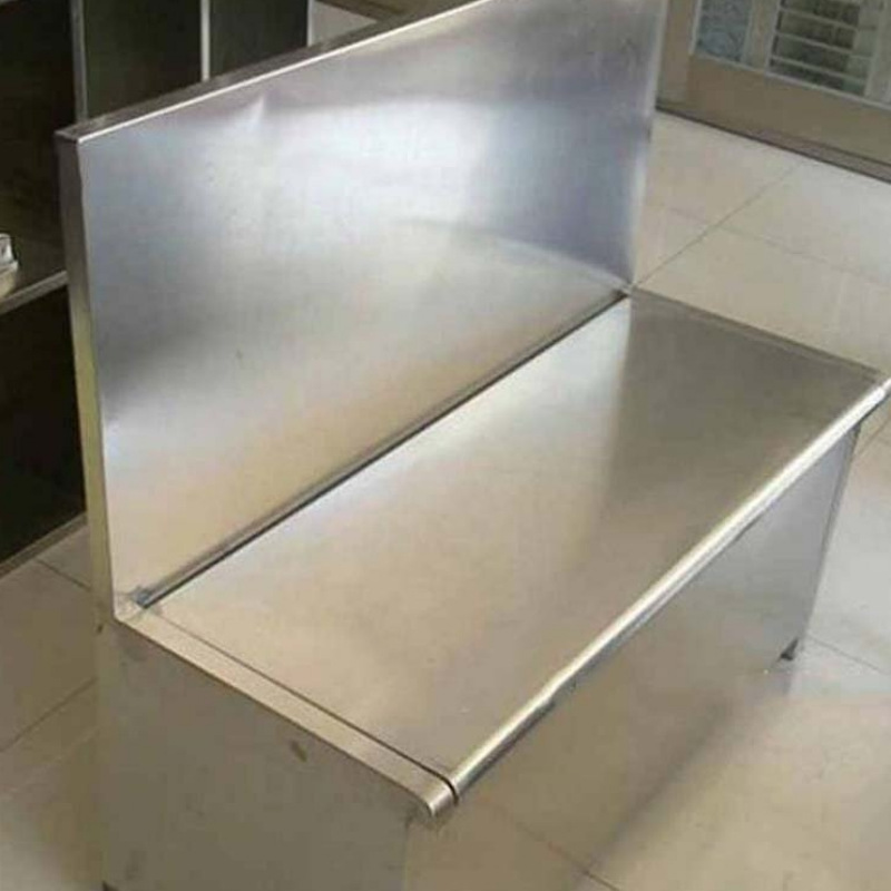silla plegable tipo caja durable de fabricación mecánica de caja de asiento de almacenamiento de acero inoxidable para refugio de mina