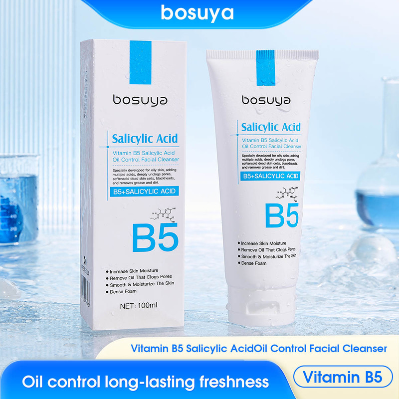 Cross-border BosuyaB5 Salicylic Acid Oil Control Facial Cleanser Hydrating Moisturizing Cleanser General Purpose
