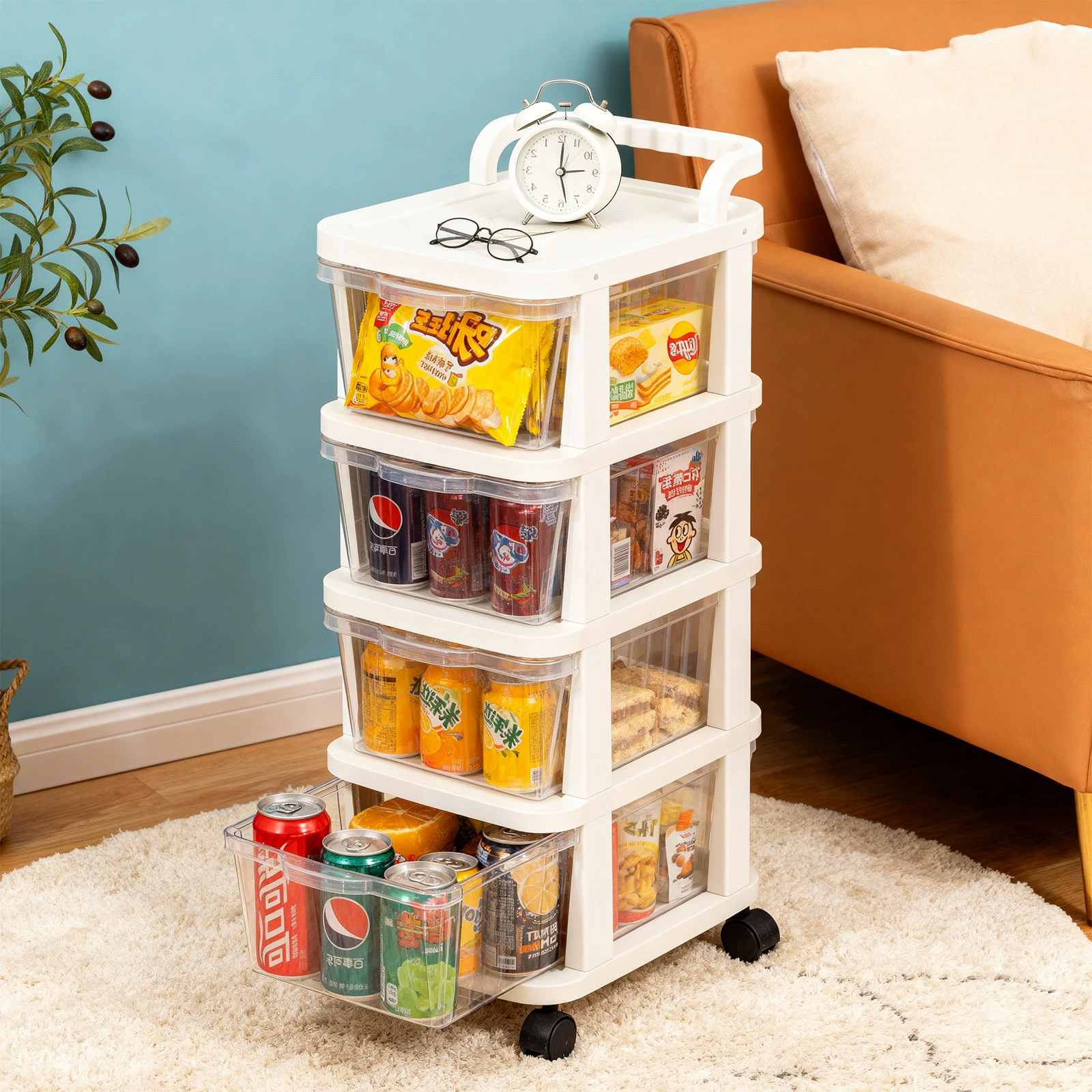 Cart, multilayer toy, storage system for bedroom for boxes