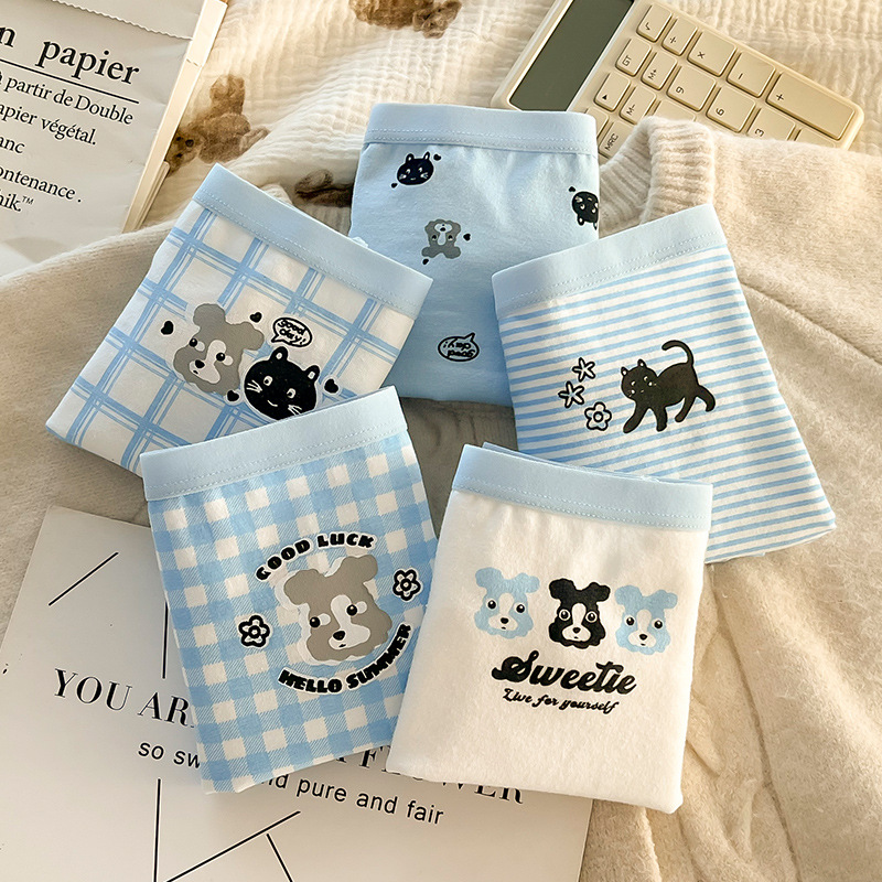 Children's Underwear for Girls, Pure Cotton, Antibacterial, for Toddlers and Older Children, Cross-Border Boxer Shorts, Little Girls' Underwear