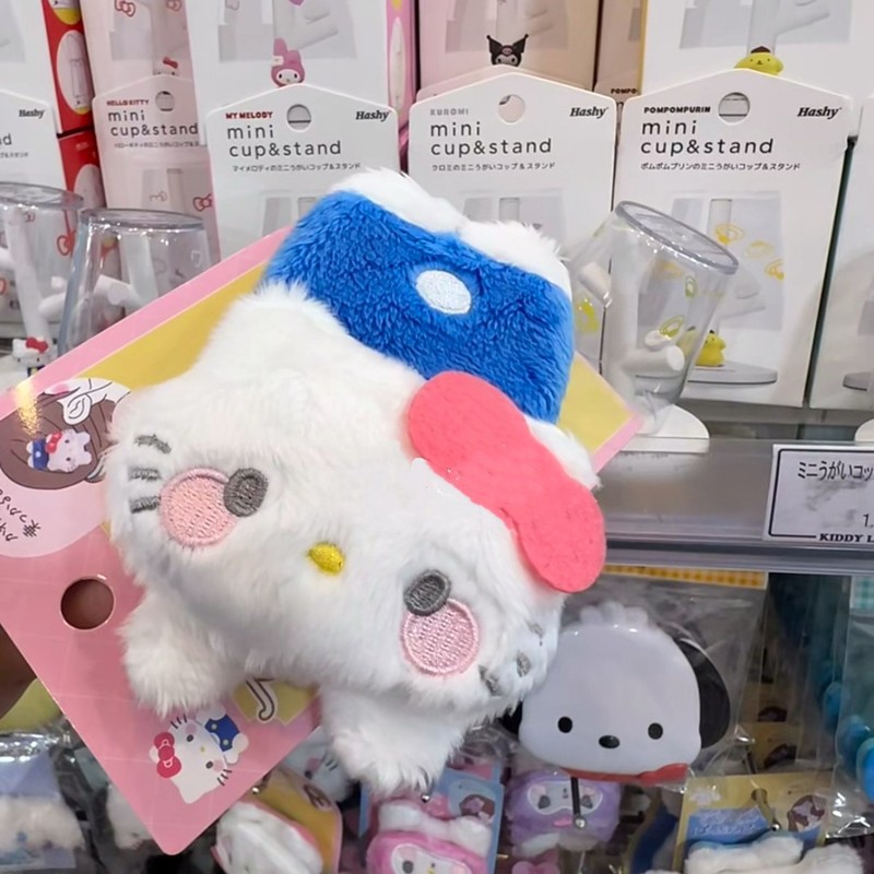 新しいかわいい漫画猫ぬいぐるみヘアピンカモノハシクリップ超かわいい人形サイドクリップ新しいサンリオ女性|undefined