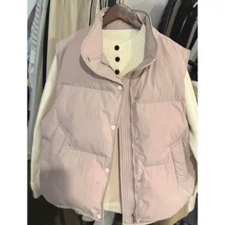 独特超好看立领短款棉服马甲女2026新款加厚保暖坎肩韩系冬天小众