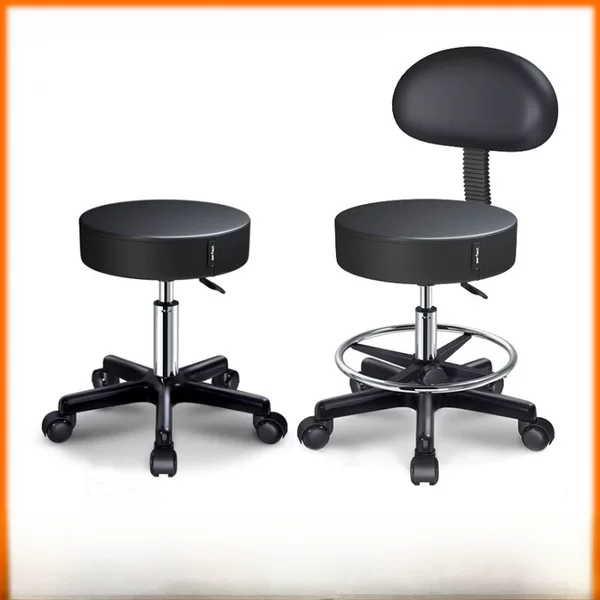 Lifting Bar Chair Rotating Barber Stool Beauty Nail Stool Laboratory Chair Adjustable Round Stool Technician Stool Big Work Chair