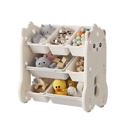 Children's storage cabinet living room wall-mounted drawer-style large capacity multi-layer classification shelf baby storage cabinet toy