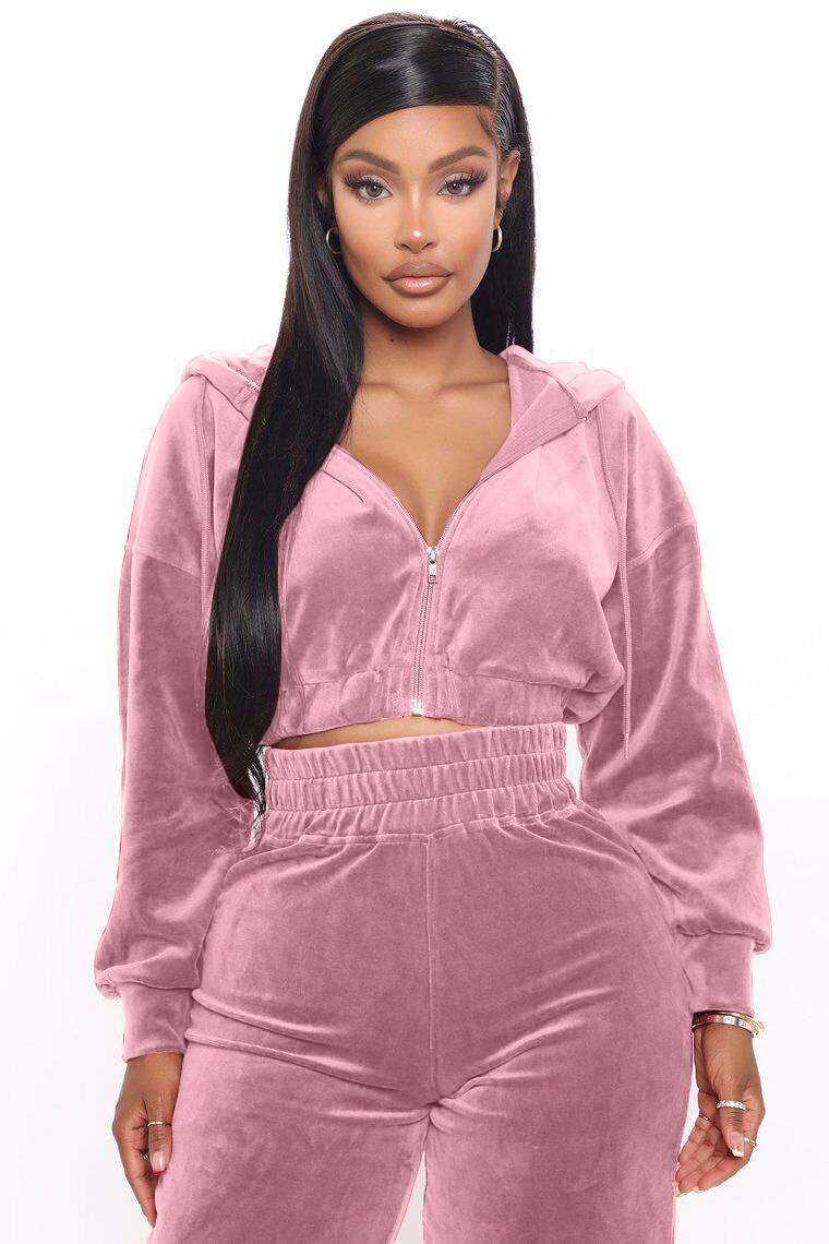 2025 Cross-Border European American Autumn/Winter Women's Clothing Hot Sale Korean Velvet Zipper Jacket And_ecoleips.com